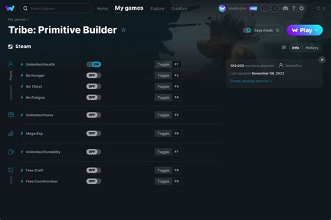 Tribe: Primitive Builder Cheats & Trainers for PC .